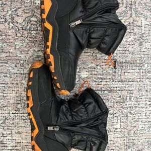 Black and Orange Men's Winter Boots